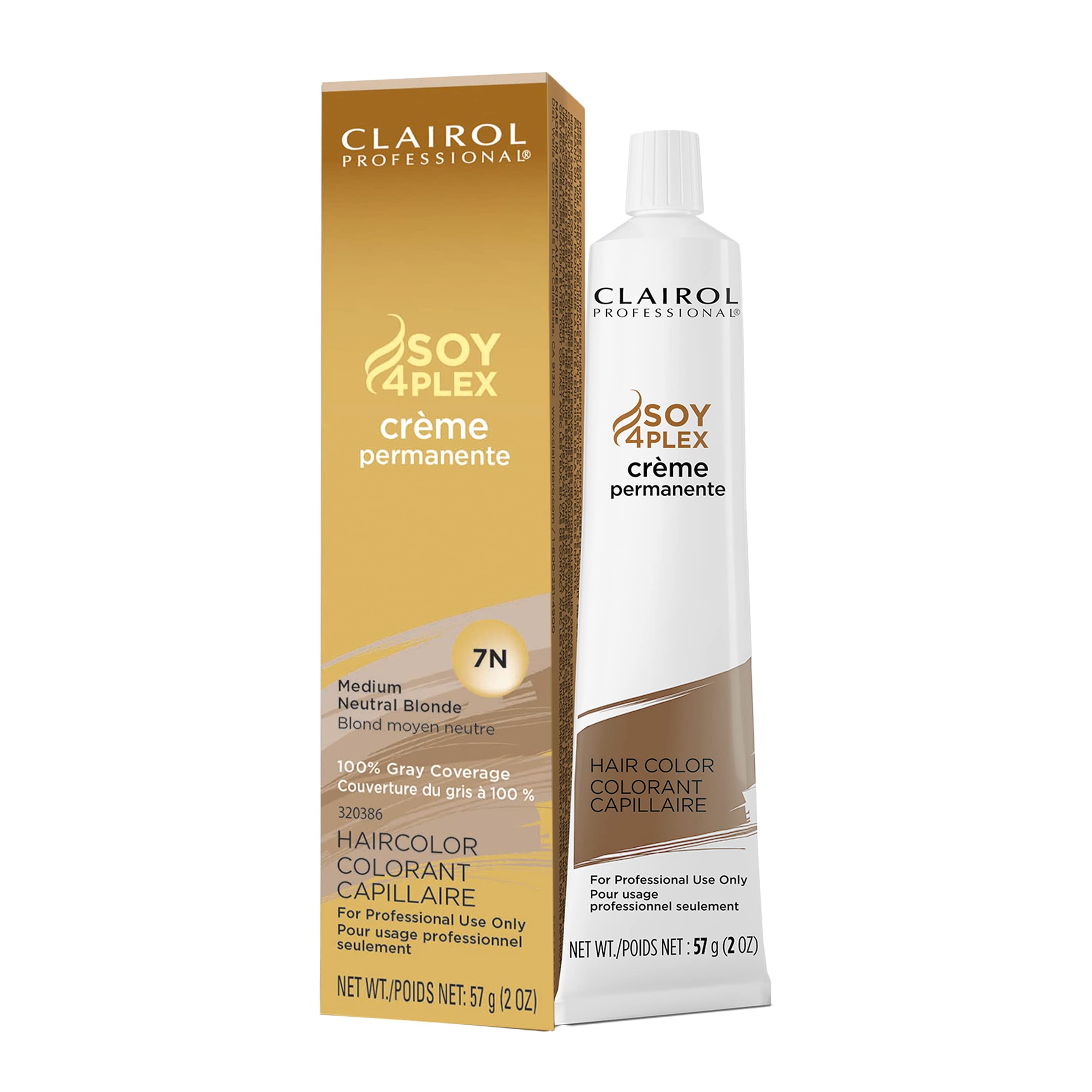 Clairol Permanent Crme, 7n Med Neutral Blonde, 2 oz.