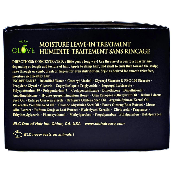 ELC Dao of Hair Pure Olove #3 Moisture Leave-In Treatment 5.07 oz / 150 ml