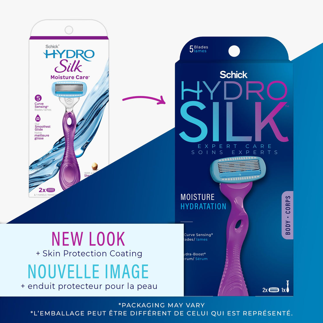 Schick Hydro Silk Razor for Women with 2 Moisturizing Razor Blade Refills