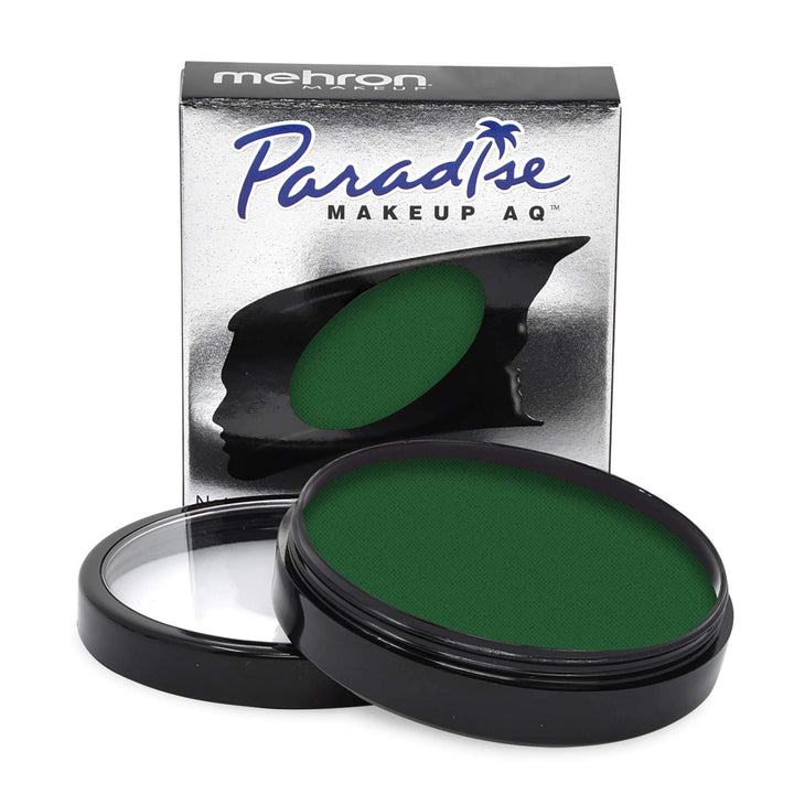 Mehron Makeup Paradise AQ Face & Body Paint, DARK GREEN: Basic Series - 40gm
