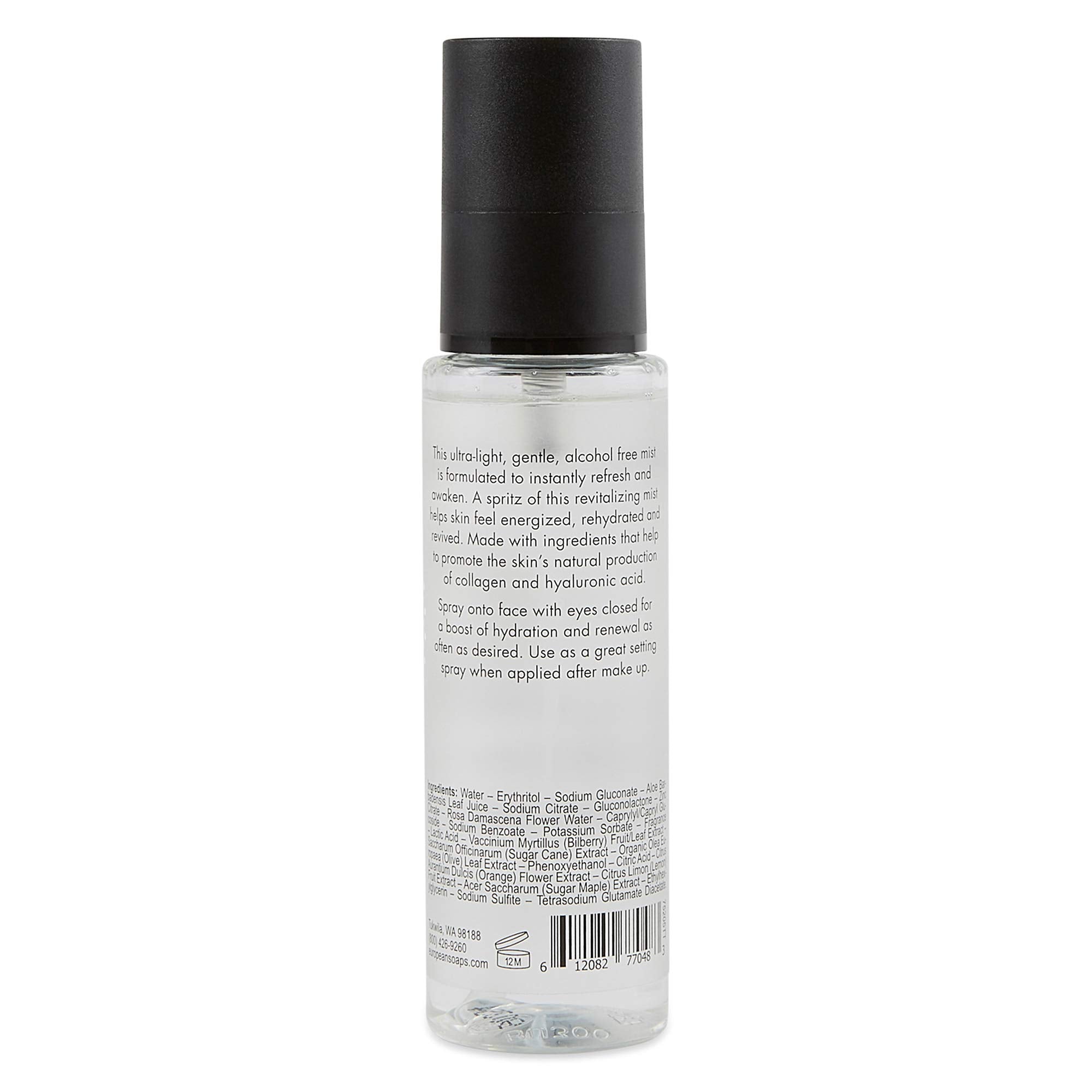 Urbana Face hydrating mist - tea + tonic, Colorless