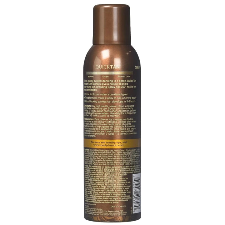 Body Drench Quick Tan Bronzing Spray Medium-Dark 6 Ounce (177ml) (2 Pack)