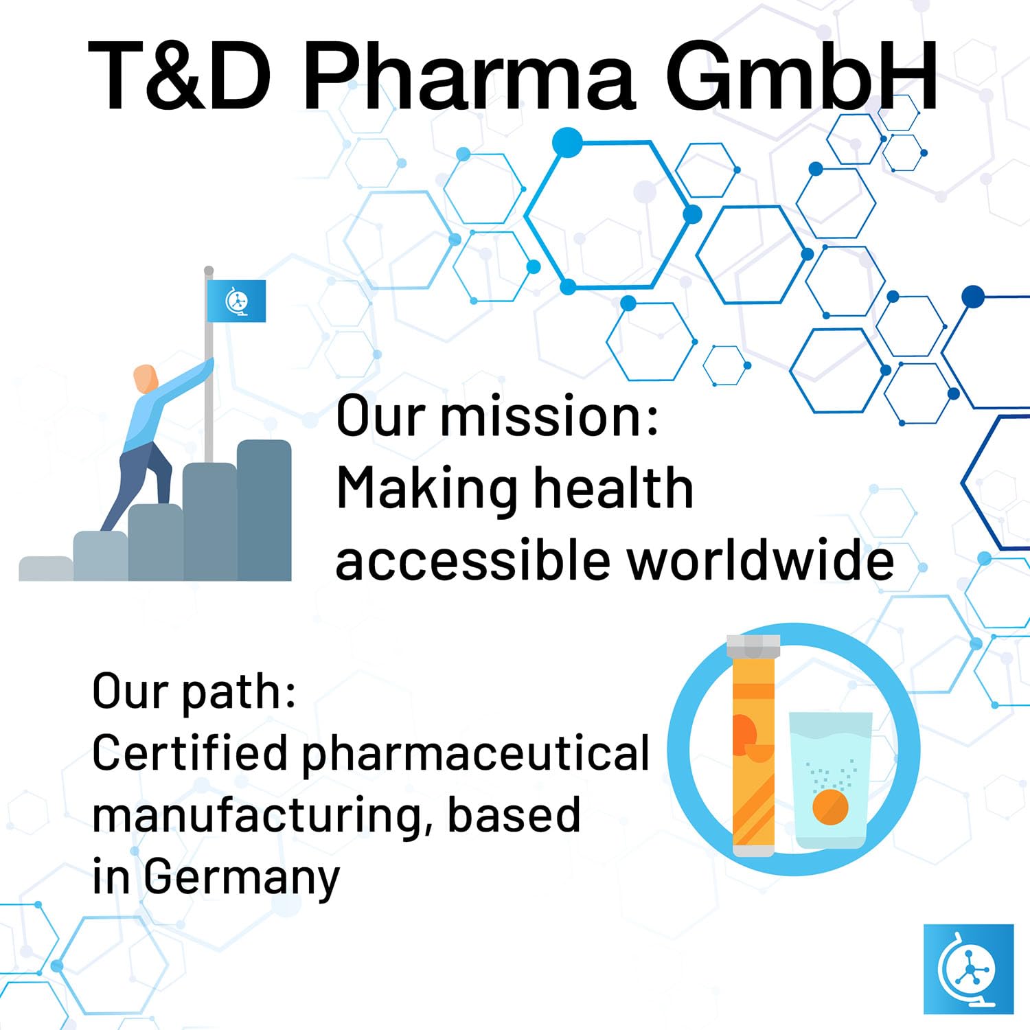 T&D German Immun Boost Package 140 Servings - Vegan, Zero Sugar - Drink Effervescent Tablets - Vitamin C, Zinc, Multivitamin Pharma - Made in Germany