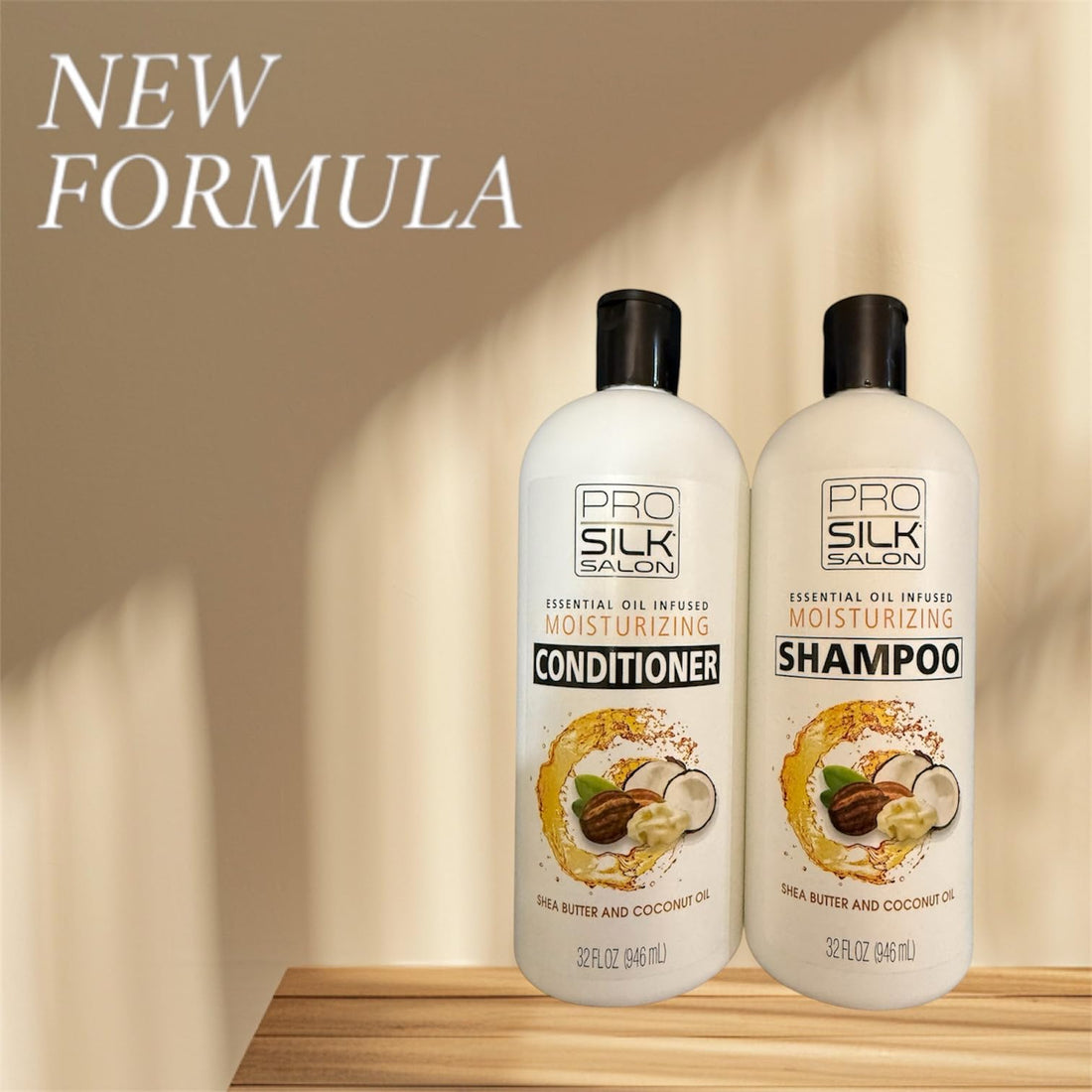 Pro silk salon - duo shampo& conditioner -shea butter and coconut oil