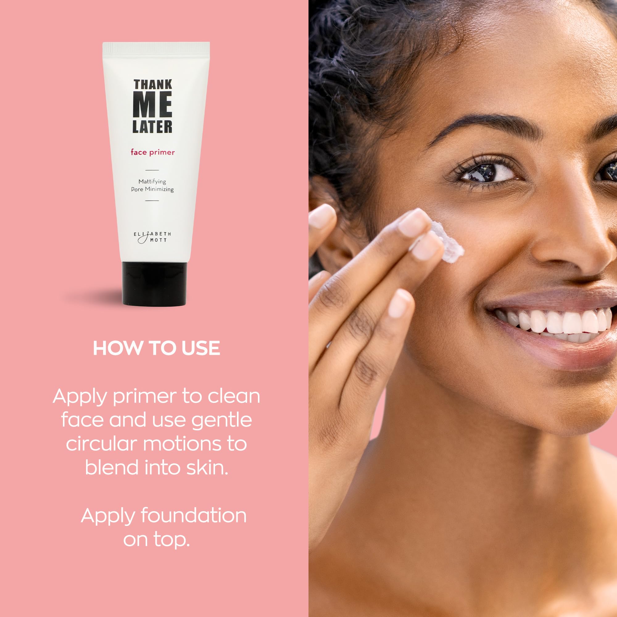 Thank Me Later Primer. Paraben-free and Cruelty Free.Matte Face Primer (30G)