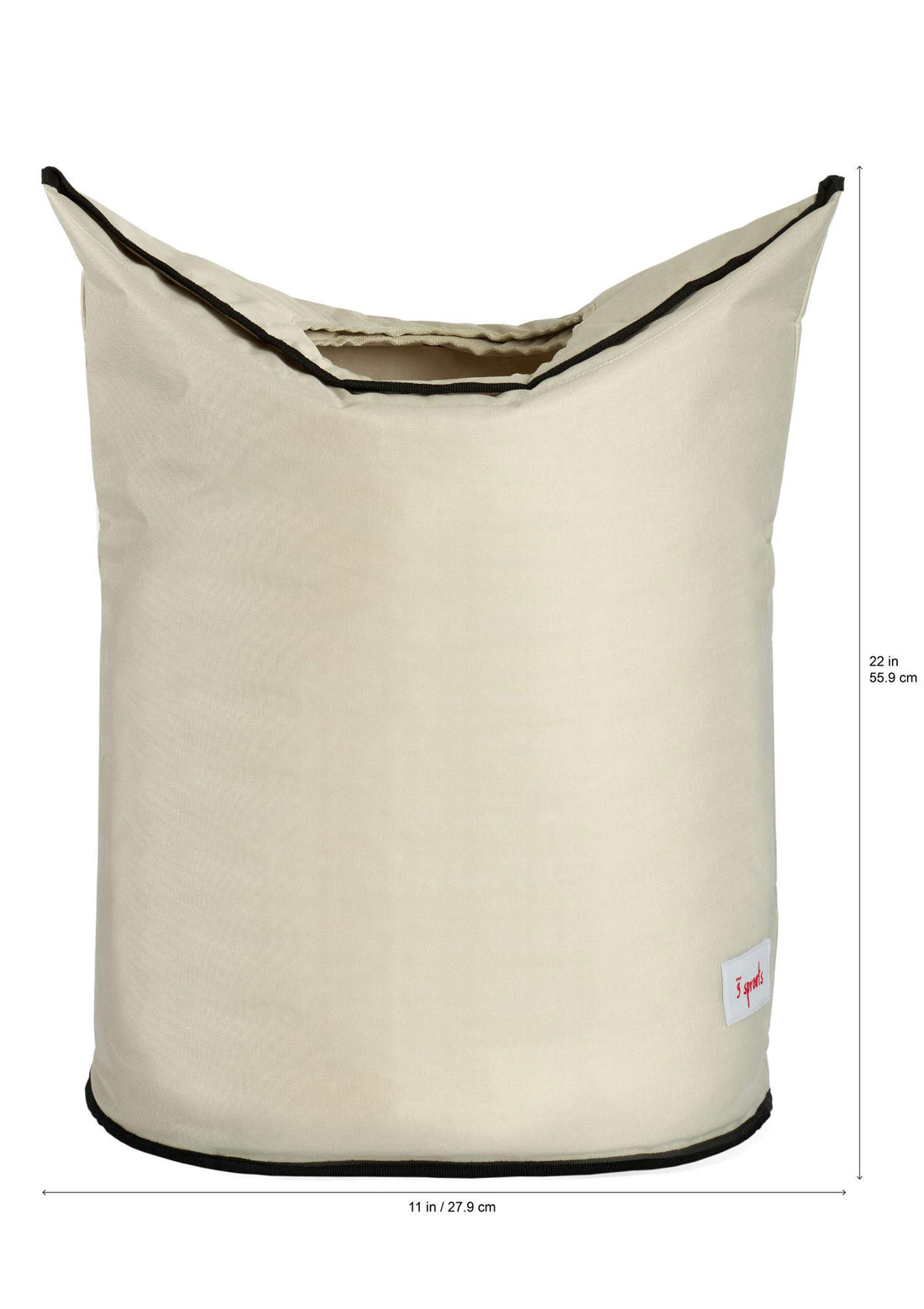 3 Sprouts Baby Laundry Basket for Nursery - Hamper with Handles/Lid, Large Storage Basket, Toy Bin, Room Decor - Kids Hamper, Baby Clothes Storage Organizer, Goat