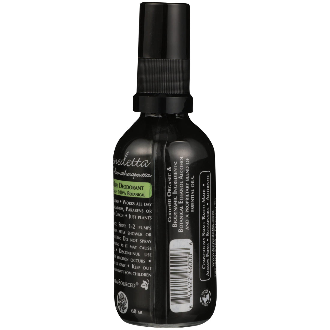 Benedetta TheBest Deodorant Original - Organic & Biodynamic Natural Deodorant 2 oz (60 ml)