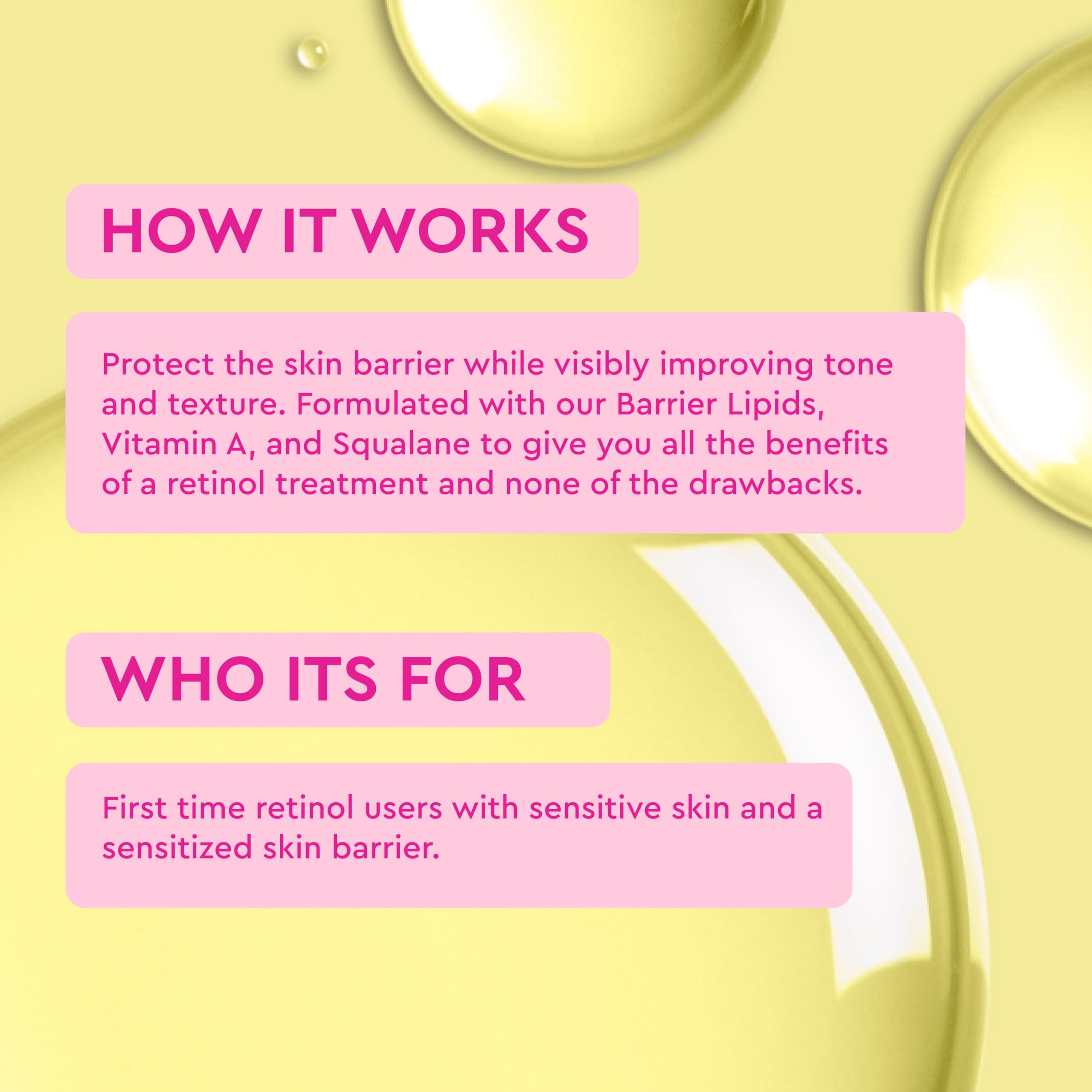 BYOMA Sensitive Retinol Oil – Face Treatment with Squalane & Vitamin A – Ideal for Sensitive Skin – Barrier Repair – 1.01 Fl. Oz