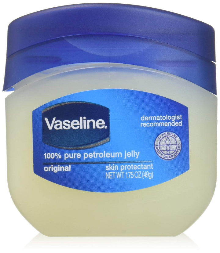 Vaseline 100% Pure Petroleum Jelly, 1.75 Oz / 49 Gr Jars Pack Of 12, Blue
