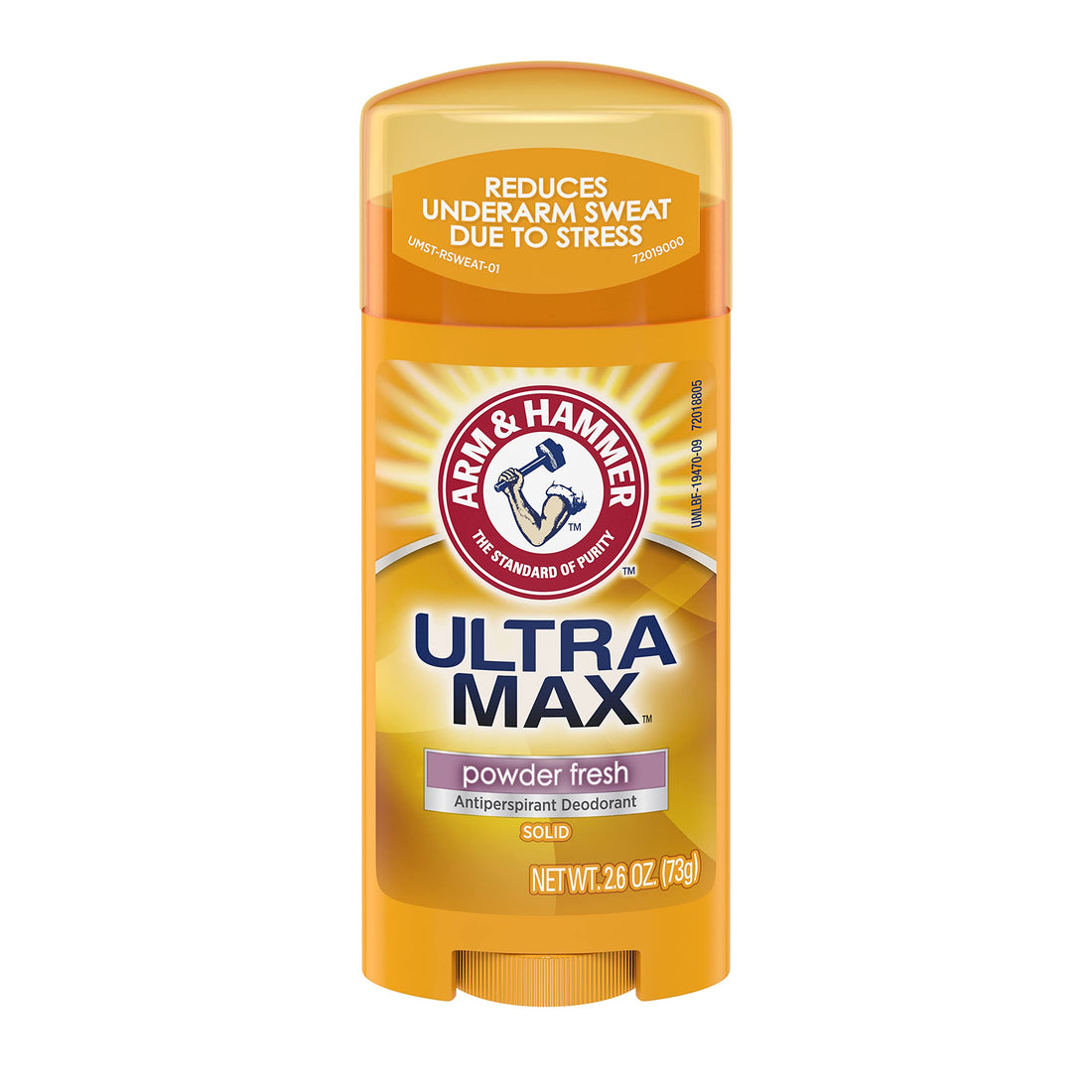ARM & HAMMER ULTRAMAX Anti-Perspirant Deodorant Solid Powder Fresh 2.60 oz (Pack of 12)