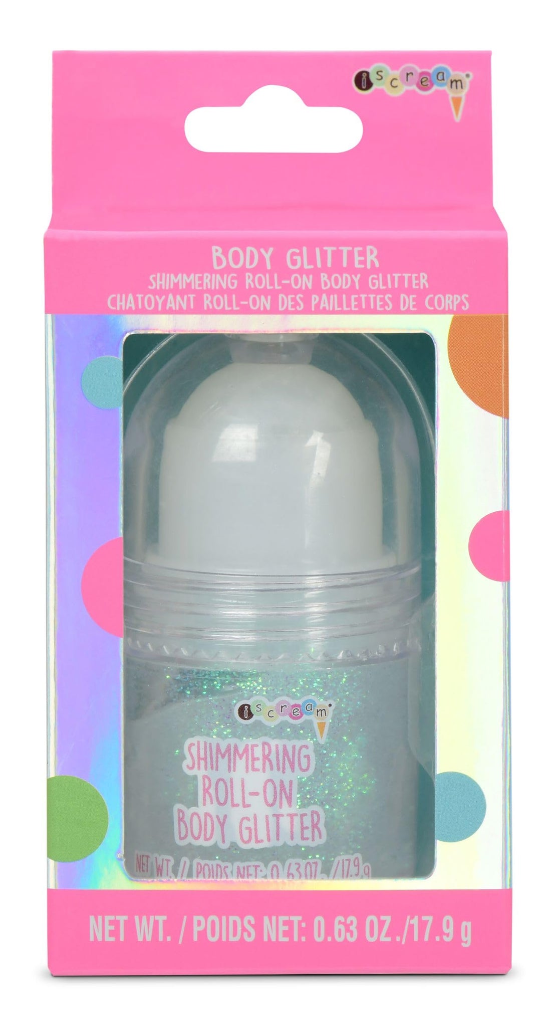 iscream Prettiest Rainbows Shimmering Roll On Body Glitter