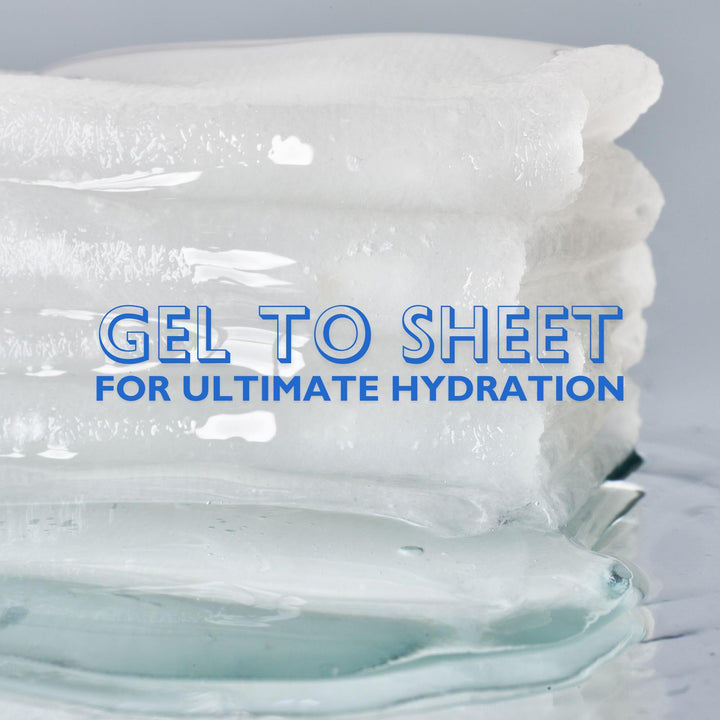 varuza Firm & Glow Sheet Mask with Vegan Collagen Semi-Gel Sheet Biodegradable 100% Cellulose Semi-Gel Sheet for Anti-Aging Hydration Elasticity Peptide Complex-9 Niacinamide 10 Count