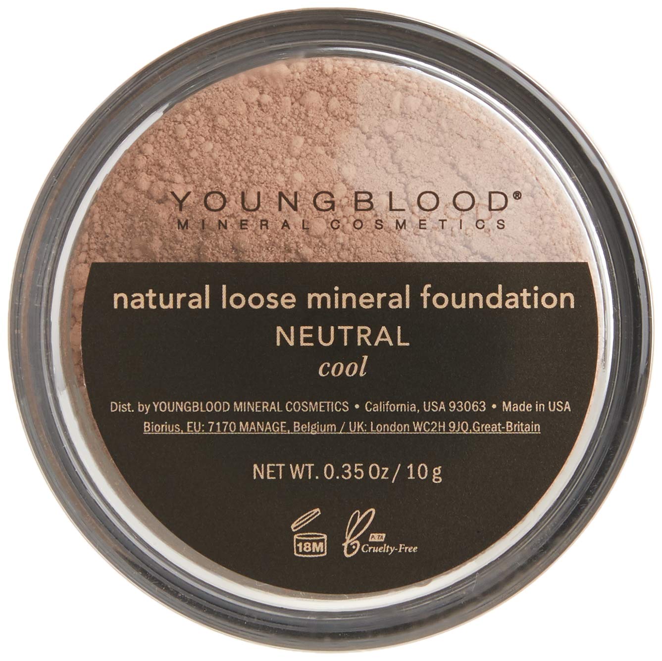Youngblood Loose Mineral Foundation, Neutral, 10 Gram
