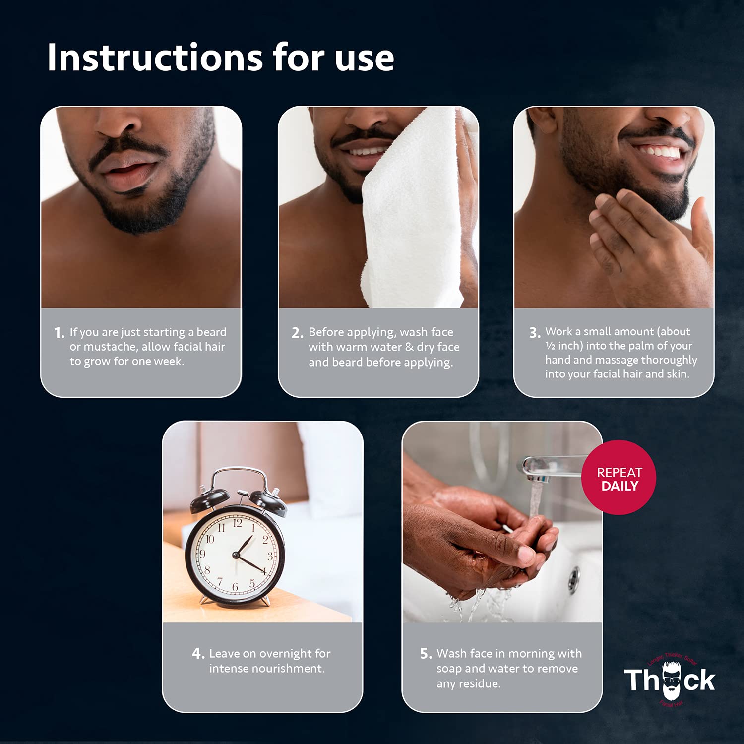 Godefroy Thick Beard and Mustache Growth Serum, 0.51 Fluid Ounce