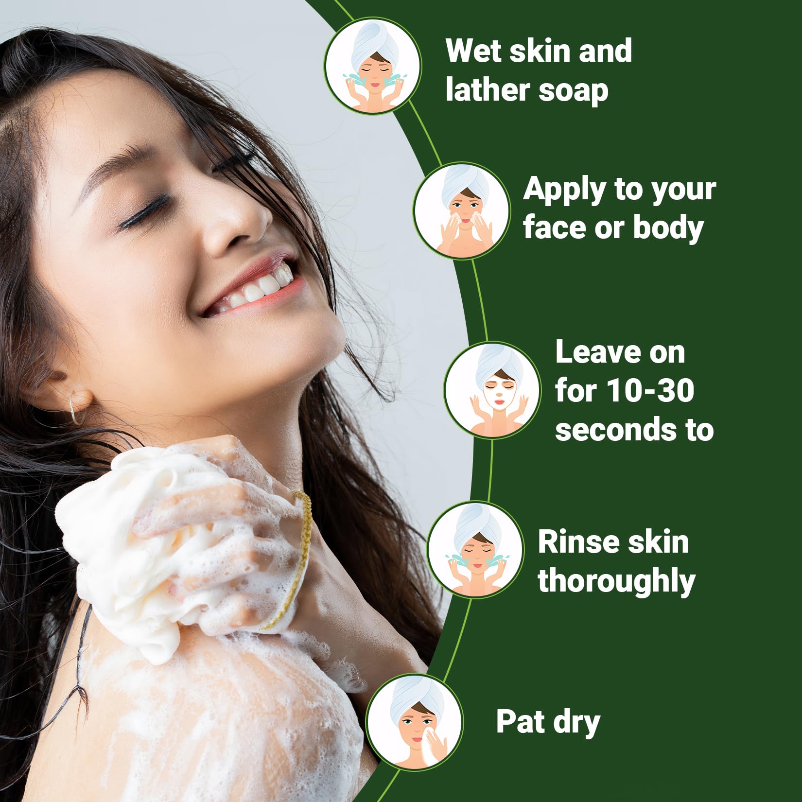 Herblov Tea Tree Oil Soap Bar for Face & Body, 4oz –All Natural Remedy Skin Cleanser – Pure Essential Oil Infused Skincare Cleansing Soap for Dirt & Acne - Tea Tree Face & Body Wash Made in USA