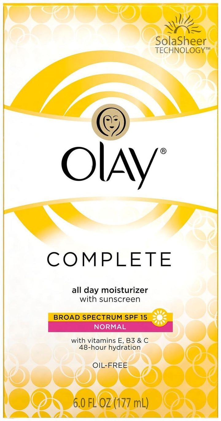 Olay Complete All Day UV Moisturizer, SPF 15, Normal Skin - 6 oz