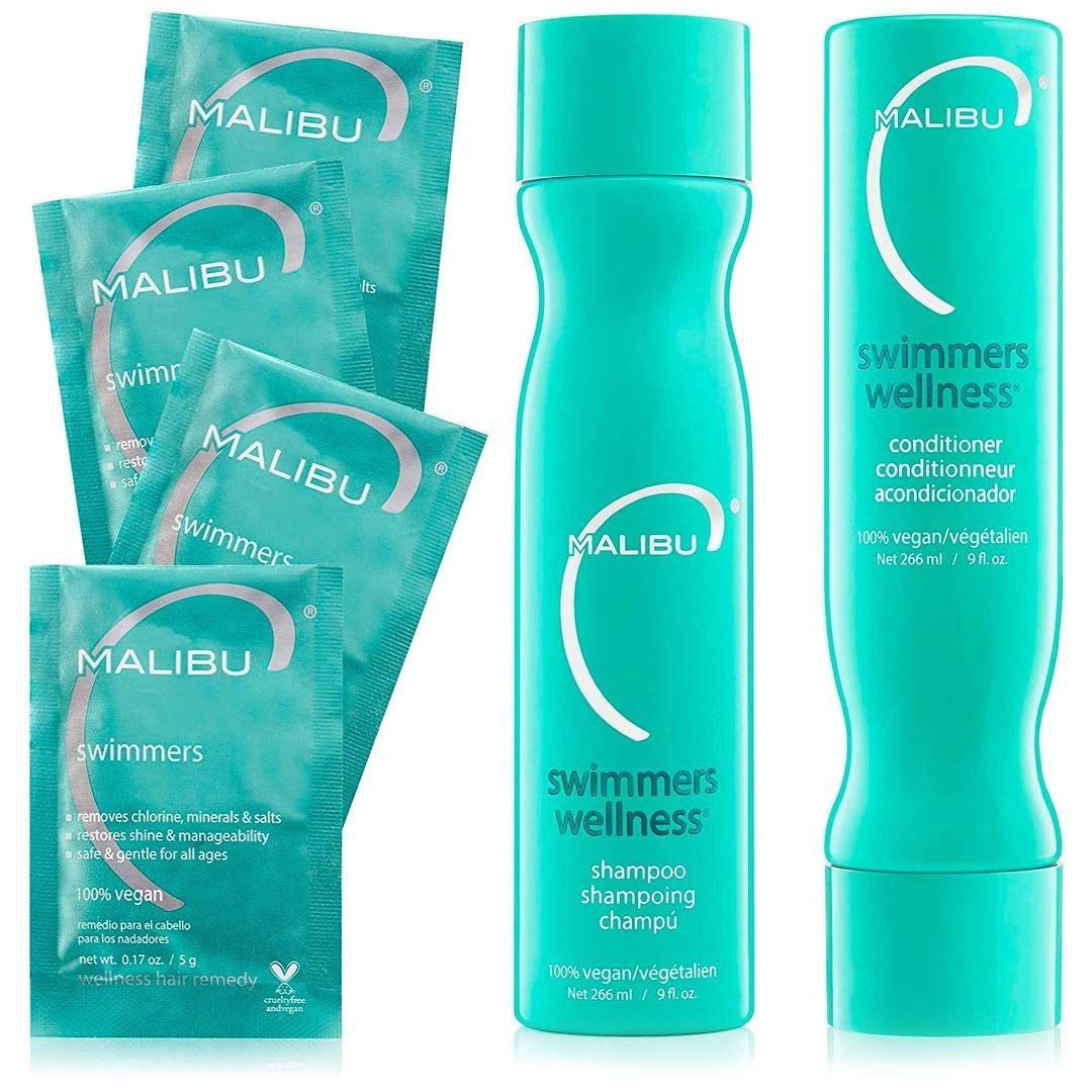 Malibu C: Swimmers Wellness Treatment Kit, Includes Swimmers Wellness Shampoo...