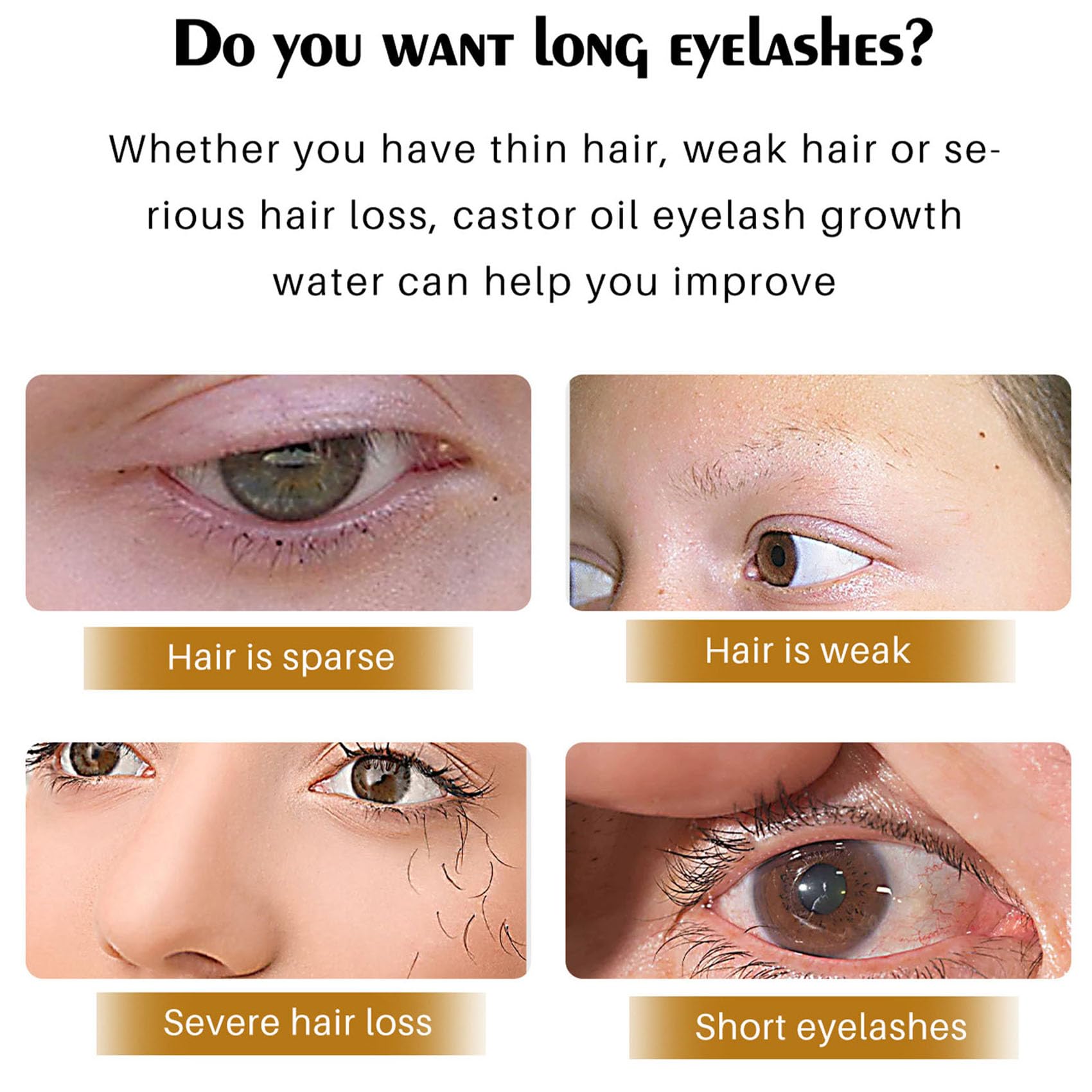 Castor Oil for Eyelashes and Eyebrows, Eyelash Castor Oil Growth Serum with Mascara Tubes to Grow Eyelashes Fast and Thicker, Cold Pressed Organic Castor Oil for Hair Face, Skin and Body Moisturizer