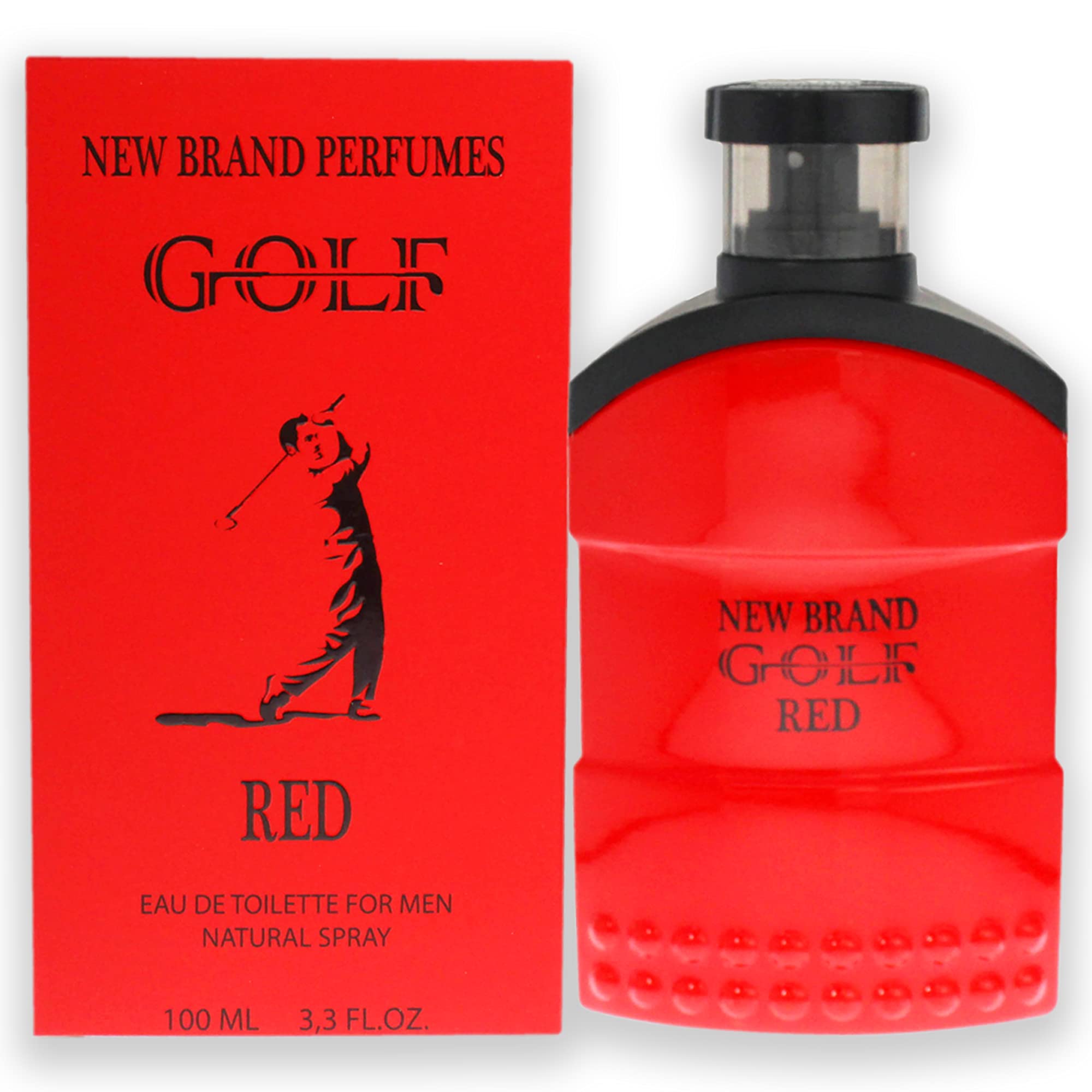 New Brand Golf Red Eau De Toilette for Men 3.3oz/100ml