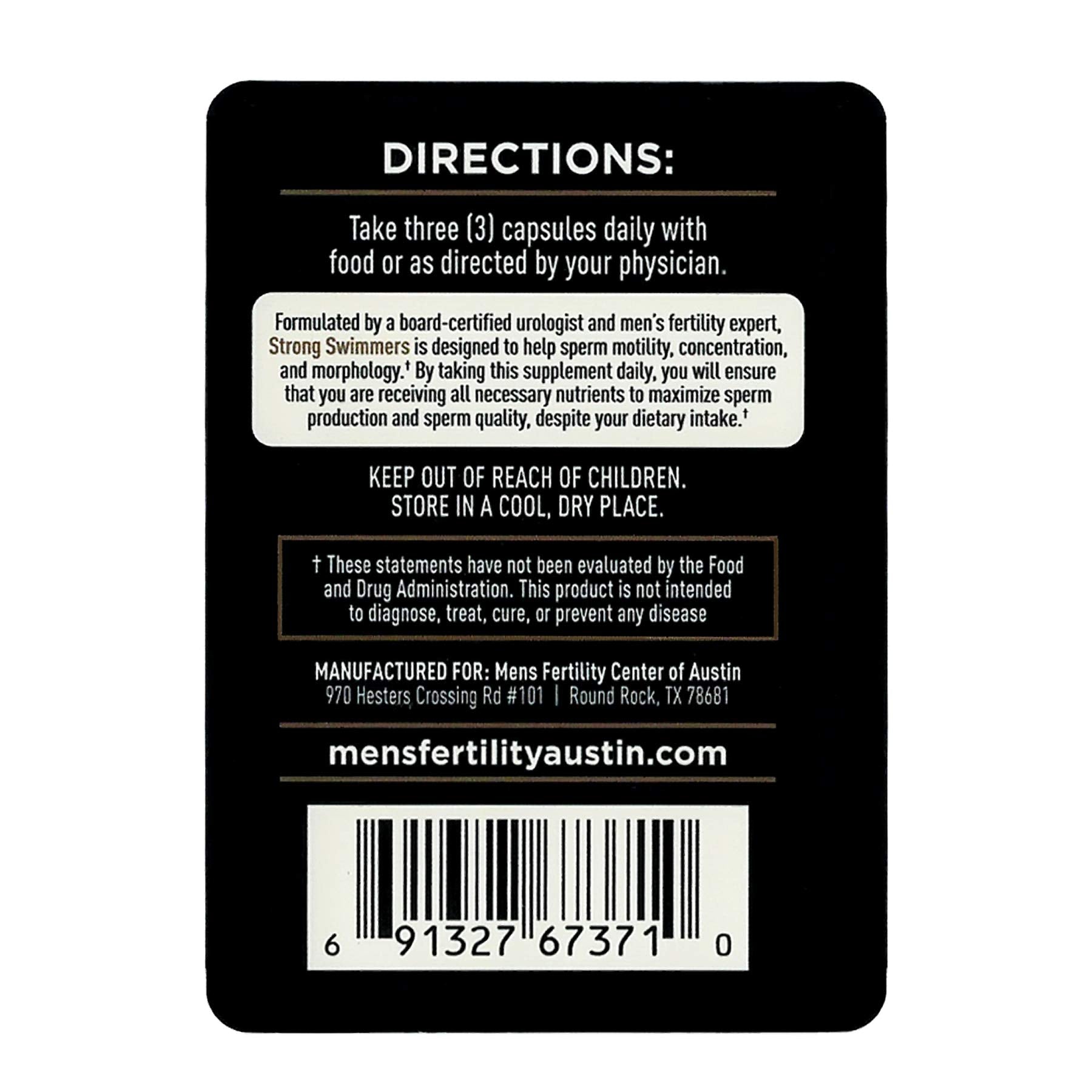 Strong Swimmers - Sperm Enhancement Multivitamin for Men