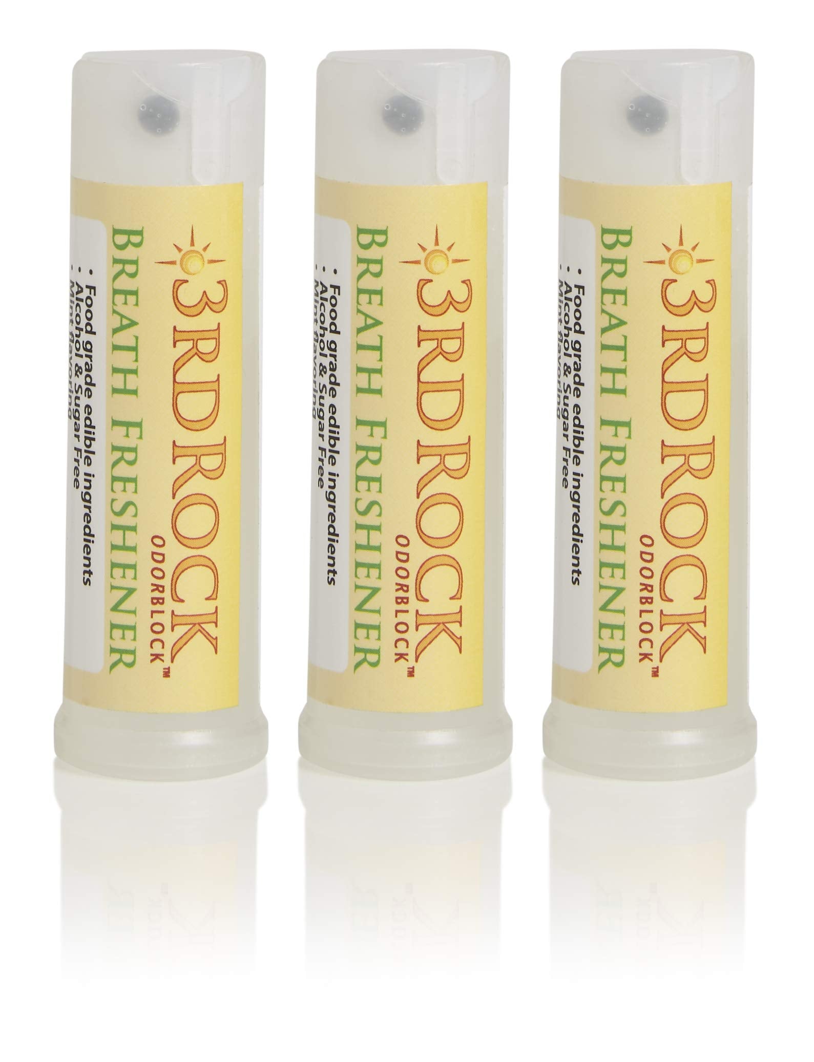 3rd Rock Essentials 3Rd Rock Odorblock Alcohol Free All Natural And Organic Breath Freshener For Men, Women And Kids â€¦ (3)