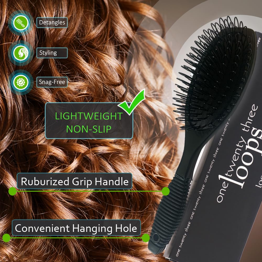 Remy Soft One Twenty Three Loops Loop Brush Safe For Hair Extensions, Weaves And Wigs