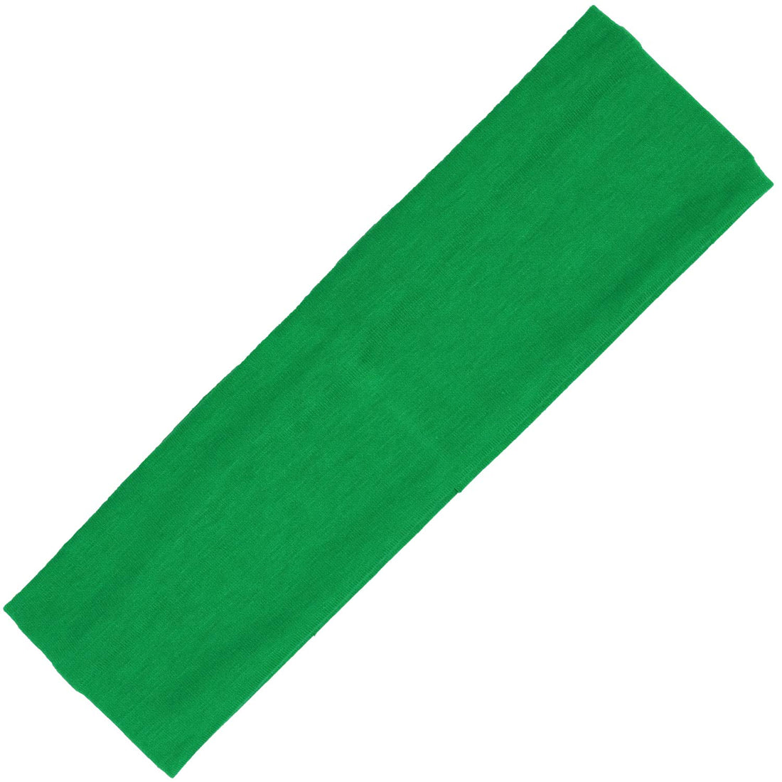 Kenz Laurenz Soft and Stretchy Elastic Cotton Headbands, (Pack of 12) - Green