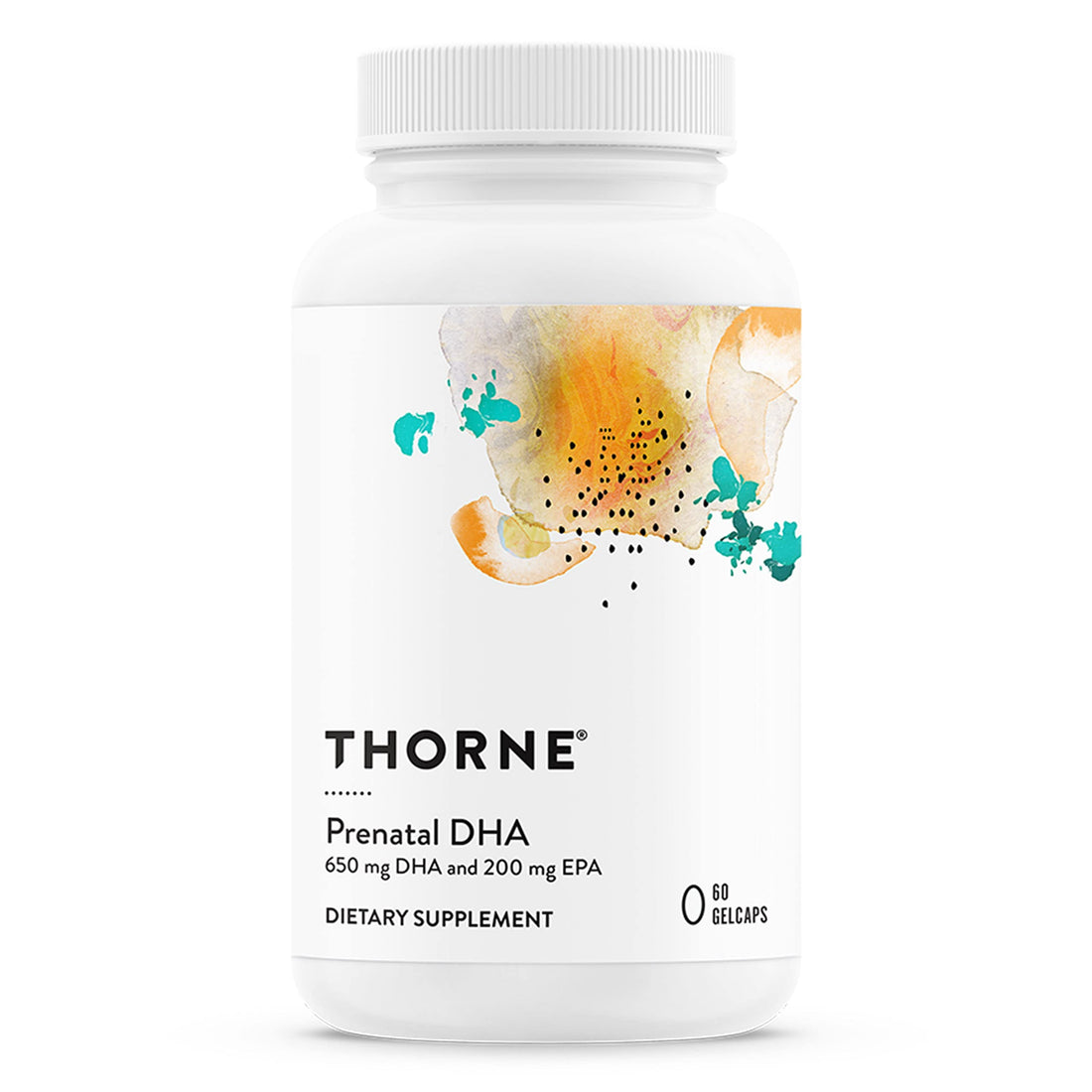THORNE Prenatal DHA - 650 mg DHA and 200 mg of EPA - Supports Baby’s Brain and Nervous System Development from Pregnancy to Nursing - 60 Capsules