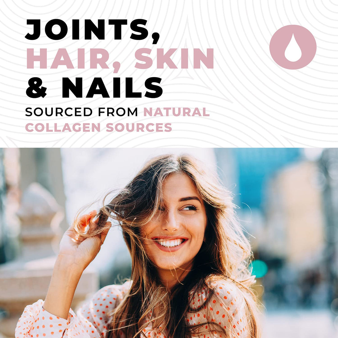 Multi Collagen Peptides Powder Types I, II, III, V, X Multi Collagen Protein Powder with Hyaluronic Acid, Biotin, Vitamin C, For Skin Hair Nails Joints and Gut Health - Keto, Non-GMO Supplement