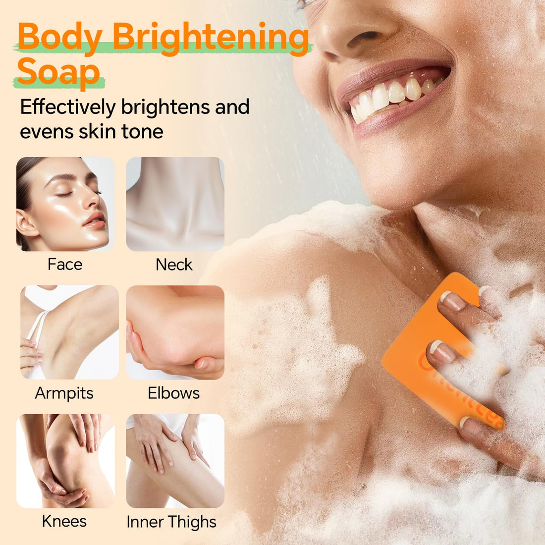 ORIENTLEAF Kojic Acid and Turmeric Soap for Dark Spots Remover, Brightening, Hyperpigmentation for Face, 4oz x 2 BARS