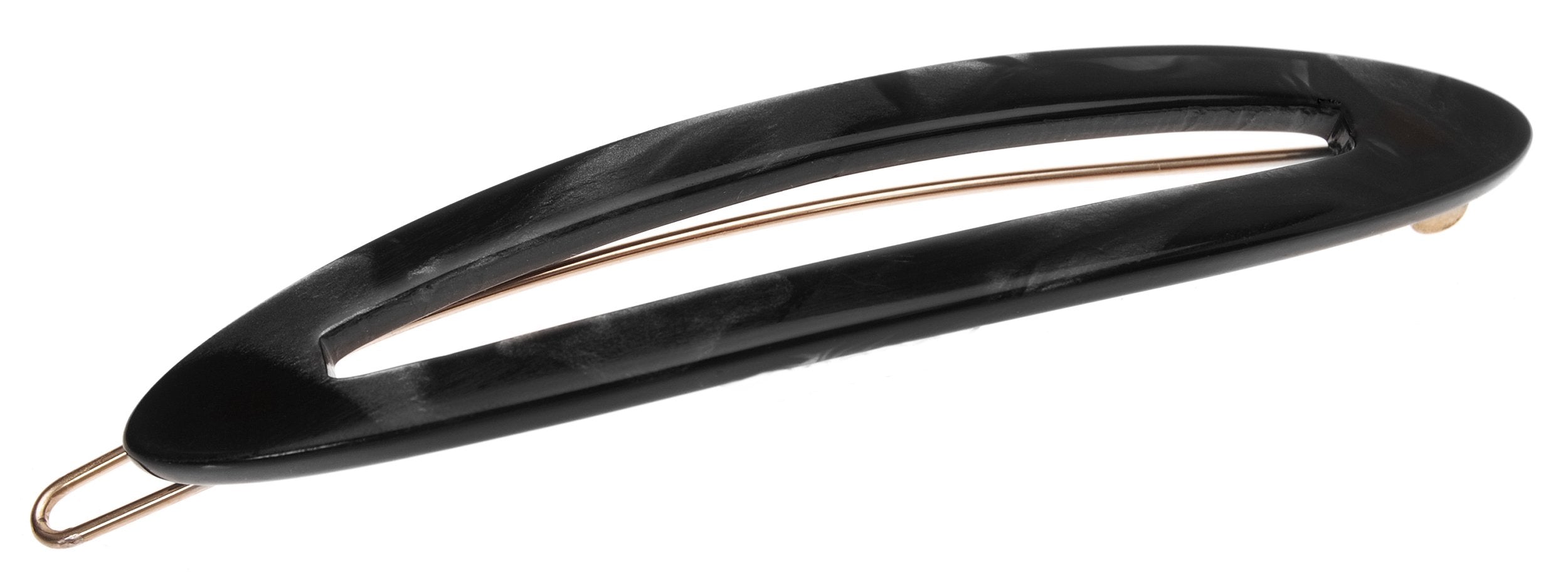 Nacro Black : France Luxe Sliver on Tige Boule Barrette - Nacro Black