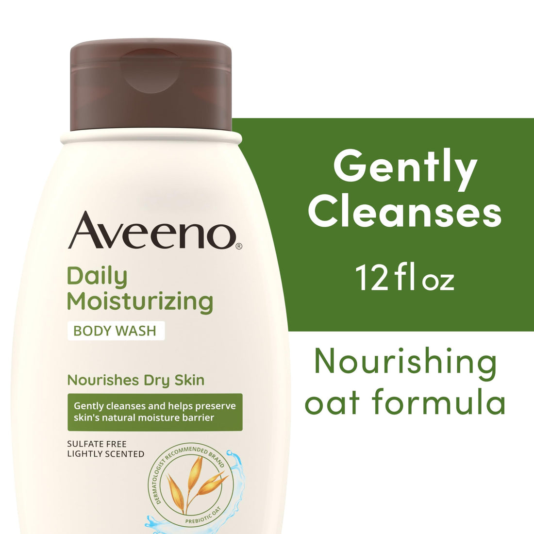 Aveeno Daily Moisture Gift Set, Skincare Set for Dry Skin with Nourishing Body Lotion, Moisturizing Body Wash, & Skin Relief Hand Mask, Formulated with Prebiotic Oat, Paraben-Free, 3 Items
