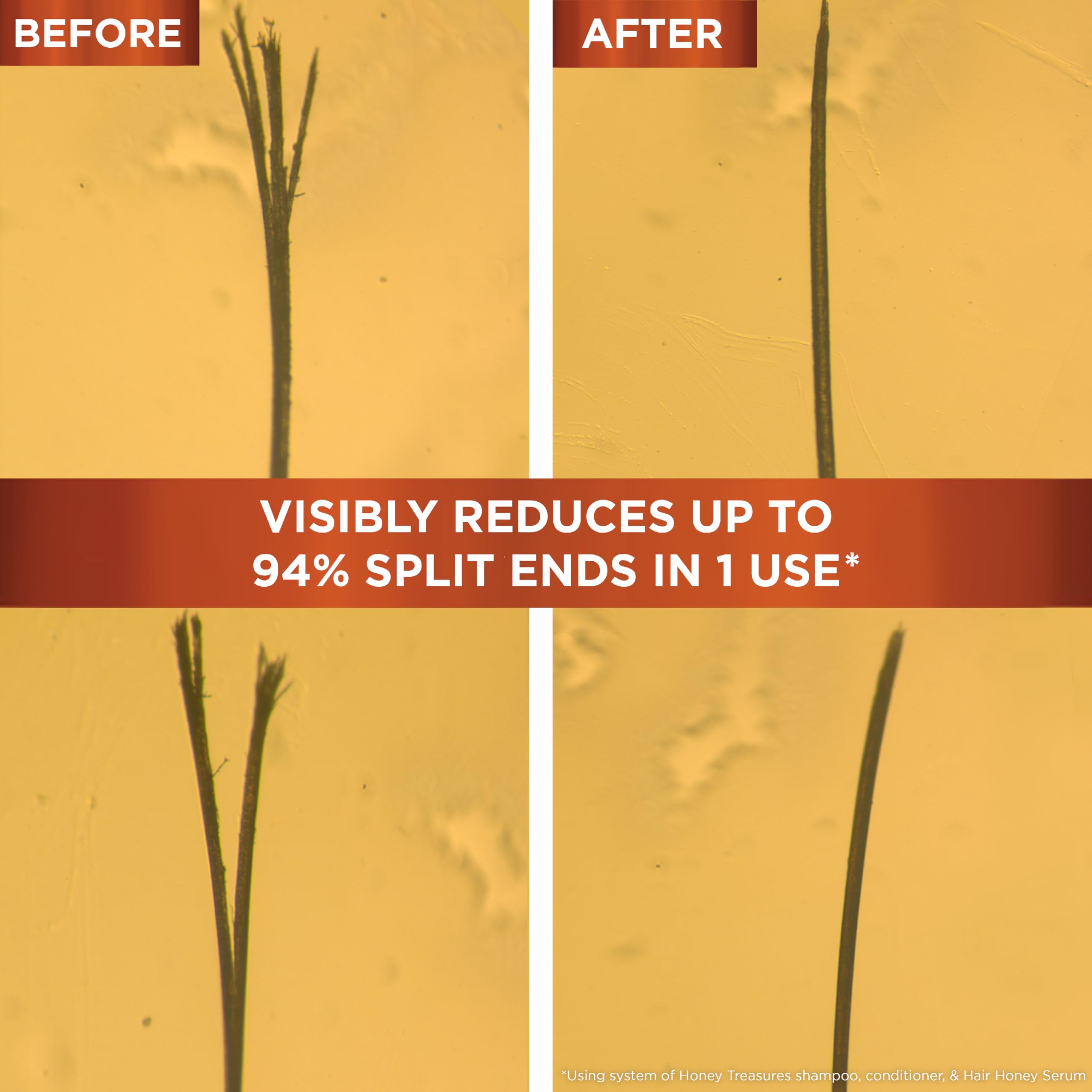 Garnier Whole Blends Repairing Conditioner Honey Treasures, for Damaged Hair, 3 Fl; Oz