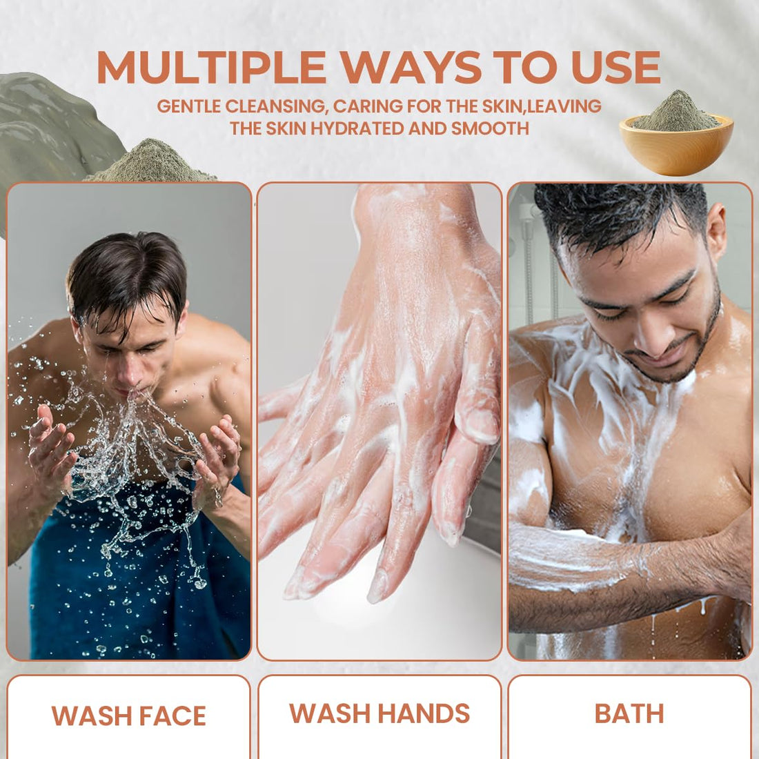 GIBI Dead Sea Mud Soap - 7.06 Oz Moisturizing Dead Sea Salt Soap - Cleanses, Exfoliates & Purifies Skin - Pure Natural Dead Sea Soap for All Skin Types