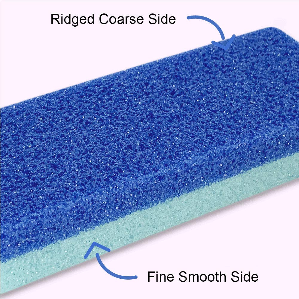 Maryton Pumice Sponge for Feet, Pedicure Stone Foot Scrubber File and Callus Remover Block Pack of 2 (Blue)
