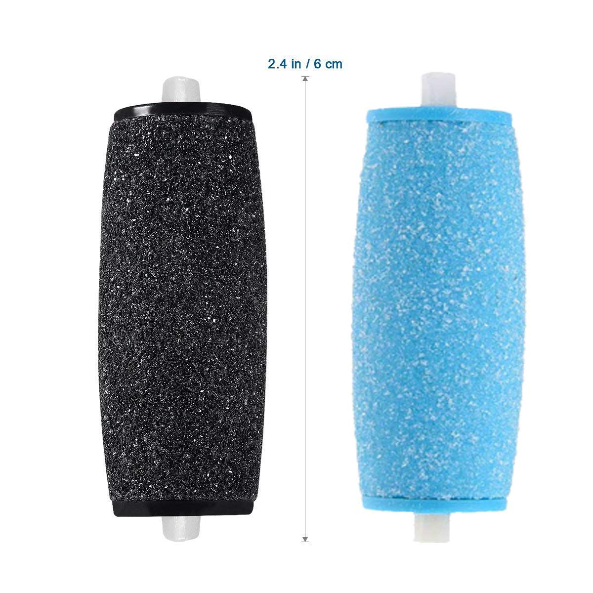 7 Extra Coarse & 7 Regular Coarse Replacement Roller Refill Heads Compatible With Pedi Pefect Electronic Foot File