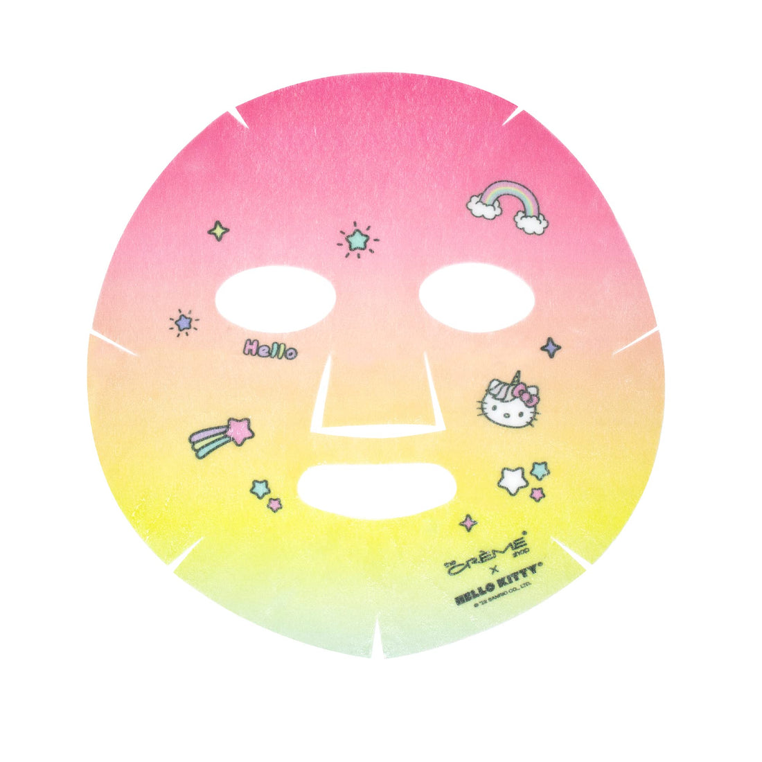 The Crème Shop Hello Kitty Shooting Stars Vitamin C + Shimmering Pearl Essence Sheet Mask, Paraben-Free, Sulfate-Free & Cruelty-Free Korean Face Mask - 3 Pack