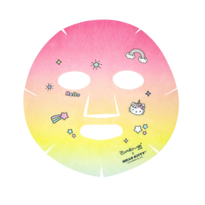 The Crème Shop Hello Kitty Shooting Stars Vitamin C + Shimmering Pearl Essence Sheet Mask, Paraben-Free, Sulfate-Free & Cruelty-Free Korean Face Mask - 3 Pack