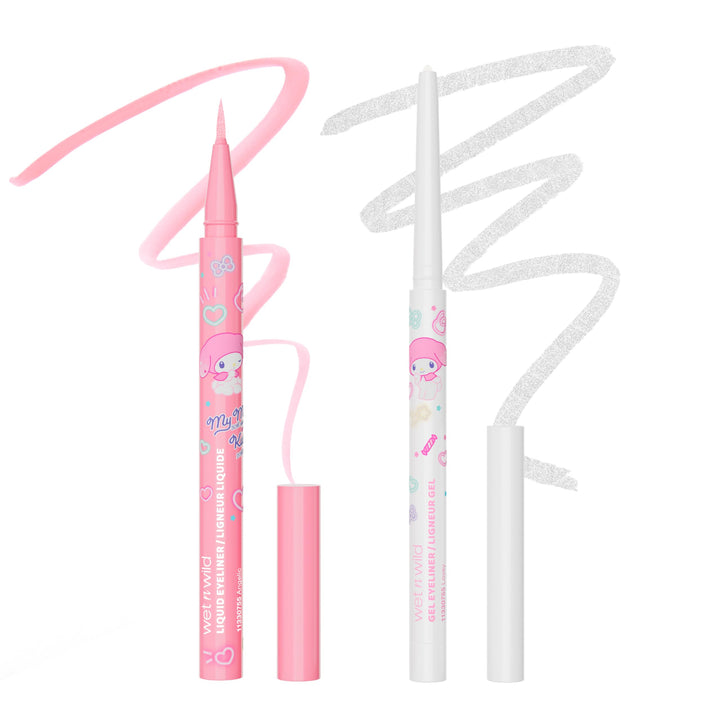 wet n wild My Melody and Kuromi Liquid And Gel Eyeliner Set - Bunny Bloom