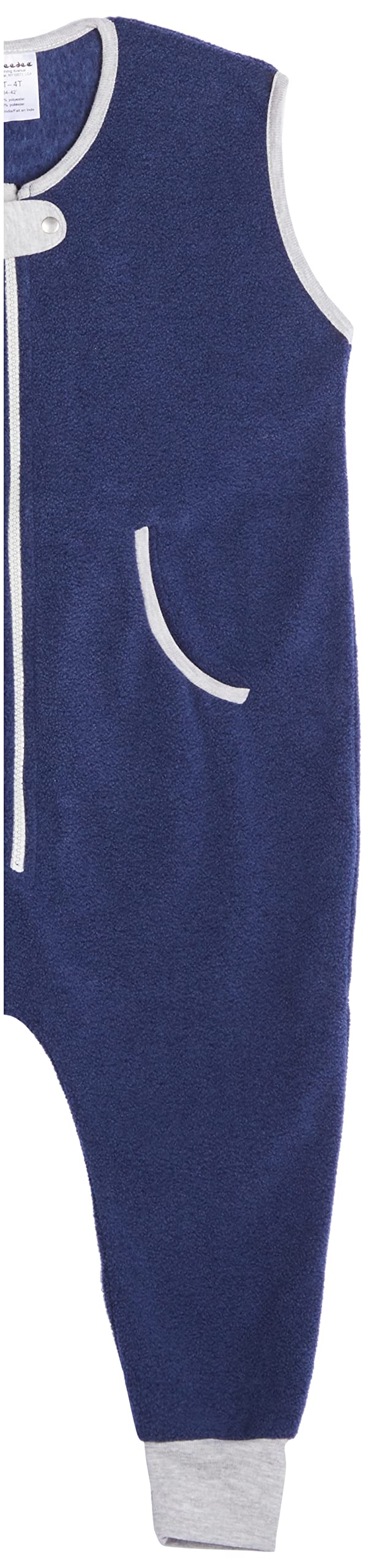 baby deedee Fleece Sack with Feet, Sleep Kicker, Toddler Wearable Blanket Sleeper, Navy, 2-4T (Pack of 1)