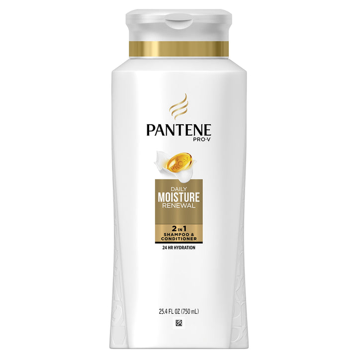 Pantene Pro-V Daily Moisture Renewal 2 in 1 Shampoo & Conditioner, 25.4 fl oz