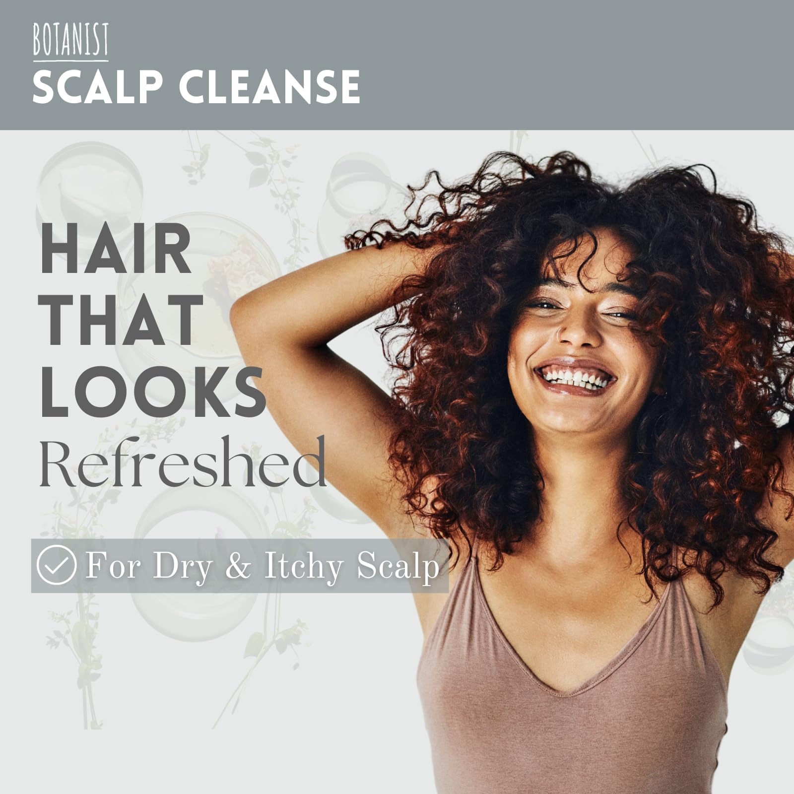 BOTANIST Organic Shampoo for Dry & Itchy Scalp Hair Women & Men, Clarifying Shampoo with Rosemary Extracts & Birch Water from Japan, Sulfate & Silicone Free, LIME& GREEN LEAF, 15.5 Fl Oz