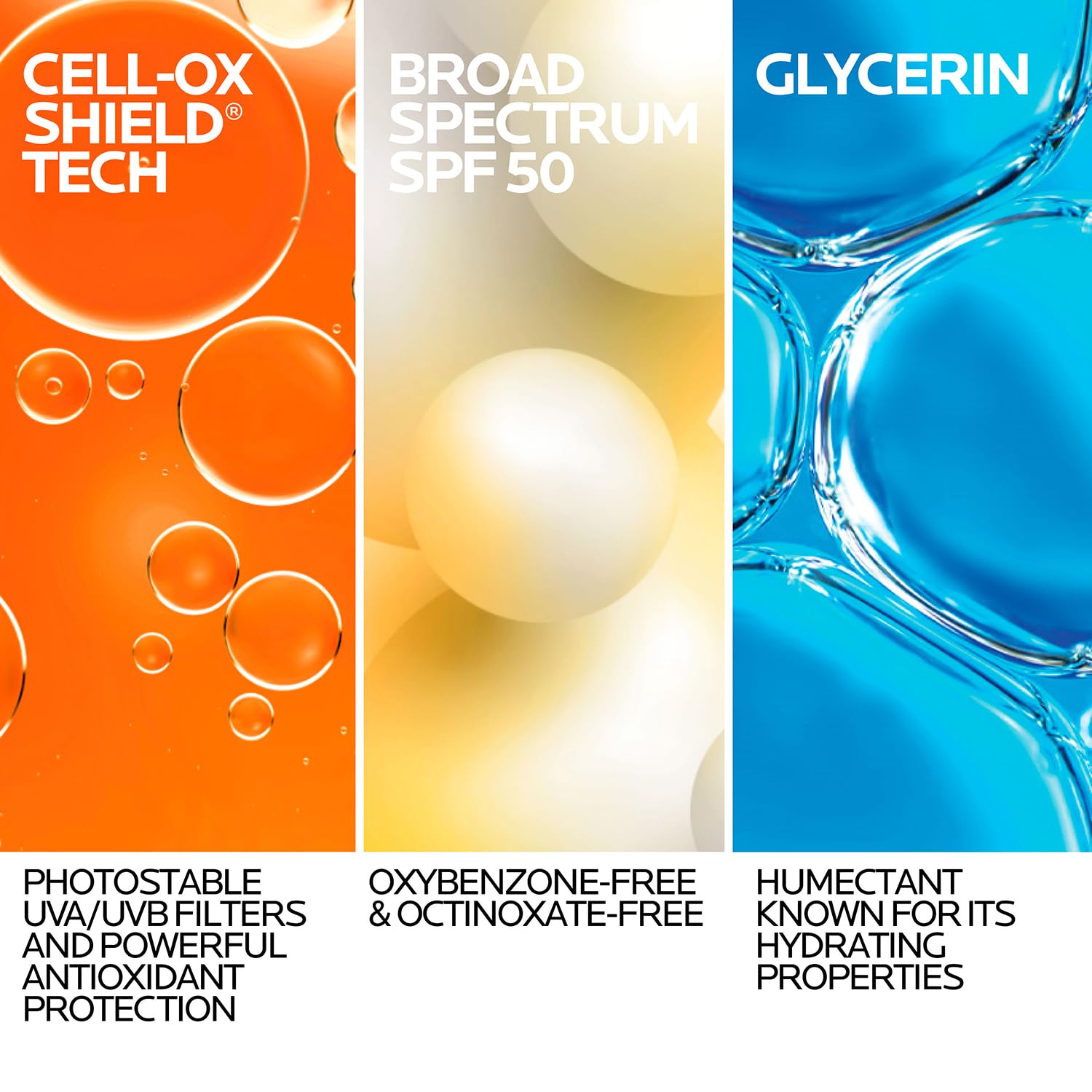 La Roche Posay Anthelios UV Pro-Sport Sunscreen SPF 50, Daily Sunscreen for Body & Face with Vitamin B5 and Vitamin E, Broad Spectrum Invisible SPF Protection, Water Resistant, Non Greasy