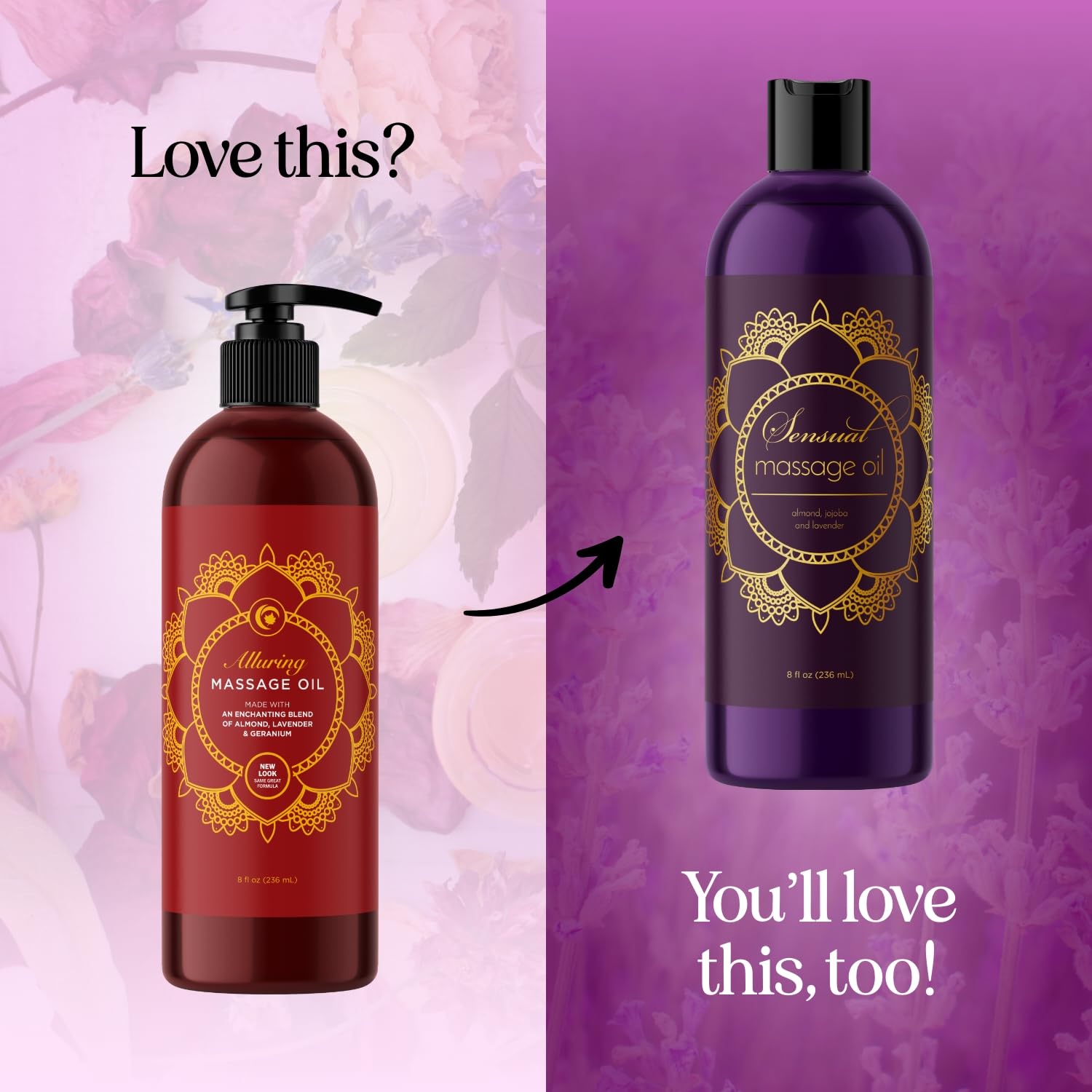 Relaxing Massage Oil for Massage Therapy - Aromatherapy Full Body Massage Oil with Enchanting Lavender Ylang Ylang Orange and Geranium Essential Oils - Naturally Scented Vegan Non GMO & Gluten Free