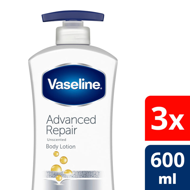 Vaseline 20.3 oz, 3 Count , Advanced Repair Unscented : Intensive Care Lotion, Advanced Repair Unscented 20.3 oz, 3 Count.