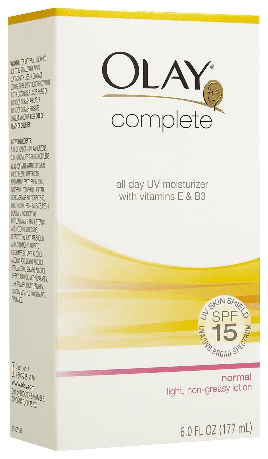 Olay Complete All Day UV Moisturizer, SPF 15, Normal Skin - 6 oz