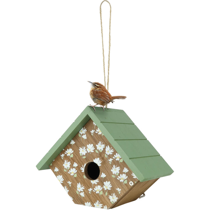 Wild Wings Decorative Wren House Springwood Daisy, Green