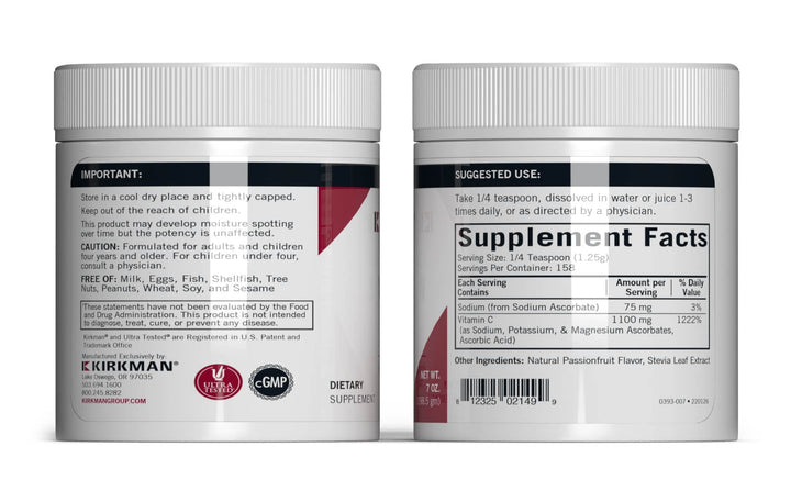 Buffered Vitamin C Powder - Bio-Max Series - Flavored, 7 oz