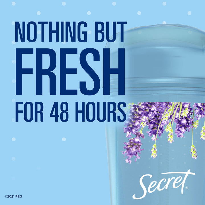 Secret Fresh Clear Gel Deodorant for Women, Relaxing Lavender Scent, 2.6 oz (Pack of 2)