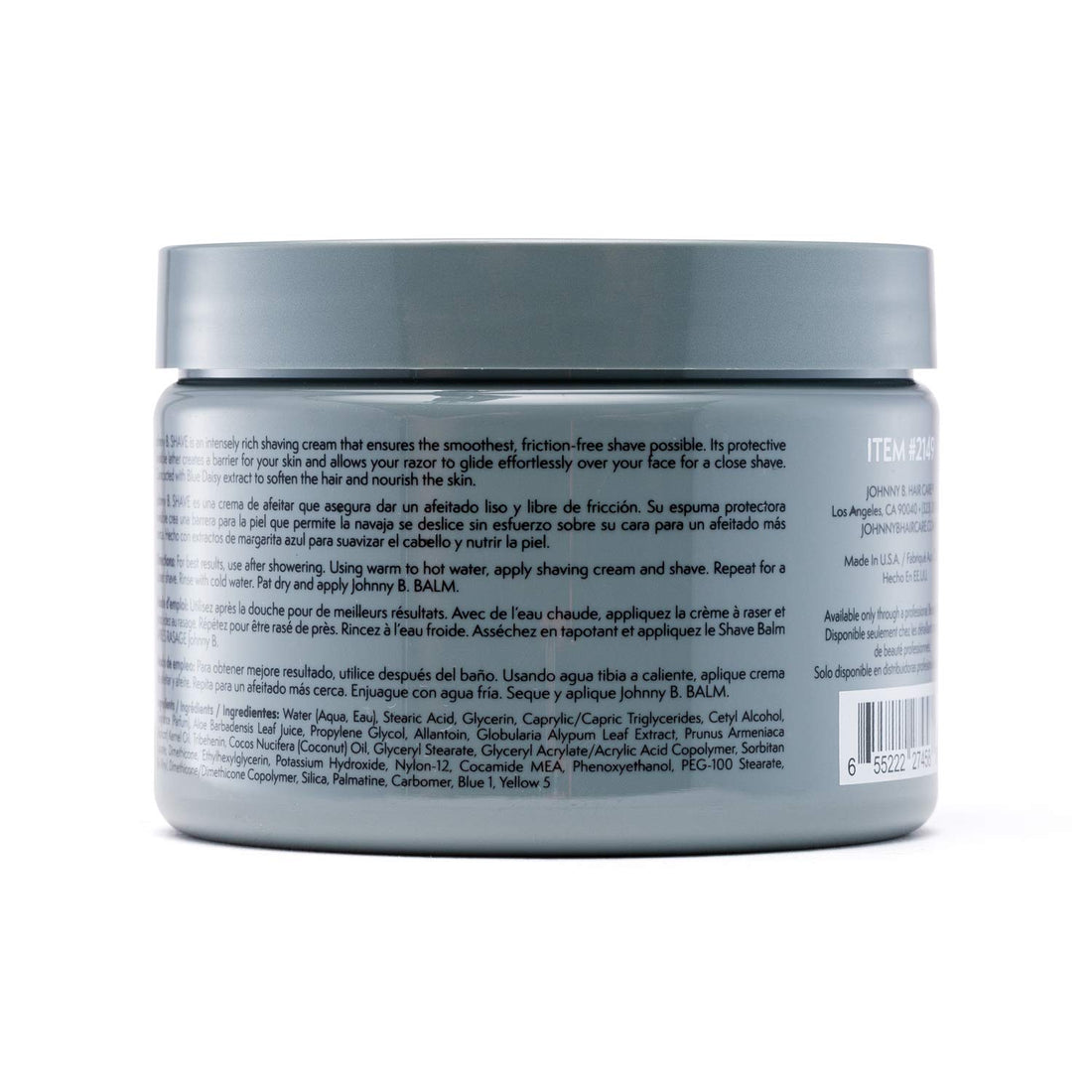 12 Oz: Johnny B Shave Cream (12 Oz)